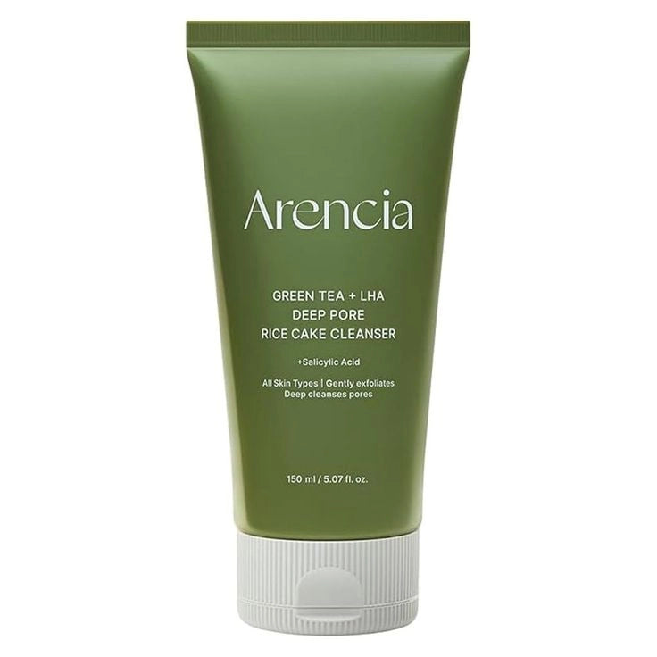 Arencia Green Tea + LHA Deep Pore Rice Cake Cleanser