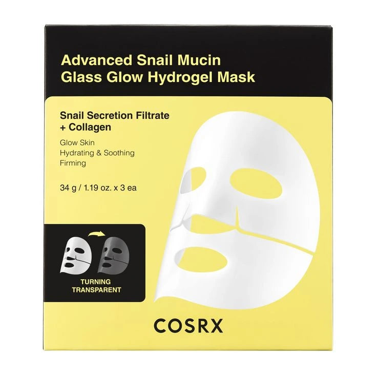 Cosrx Advanced Snail Mucin Glass Glow Hydrogel Mask