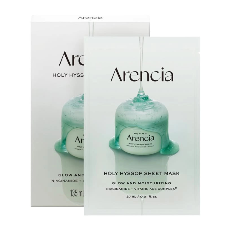 Arencia Holy Hyssop Sheet Mask