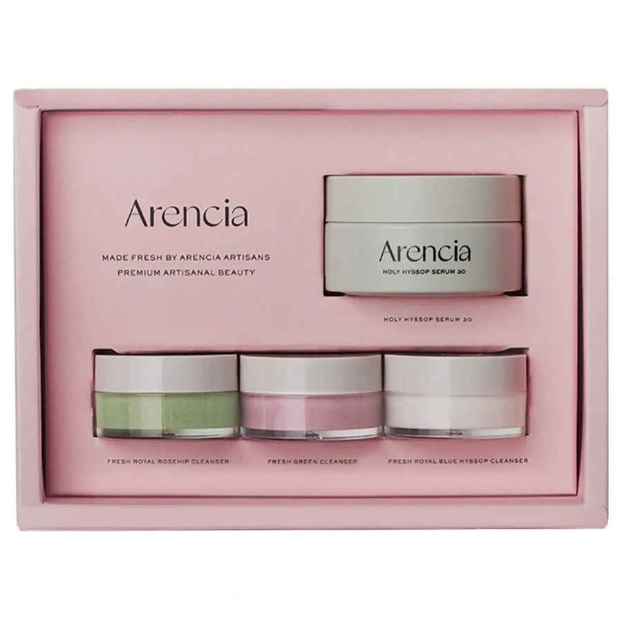 Arencia Kit 4 pièces – Routine Complète Nettoyants & Sérum