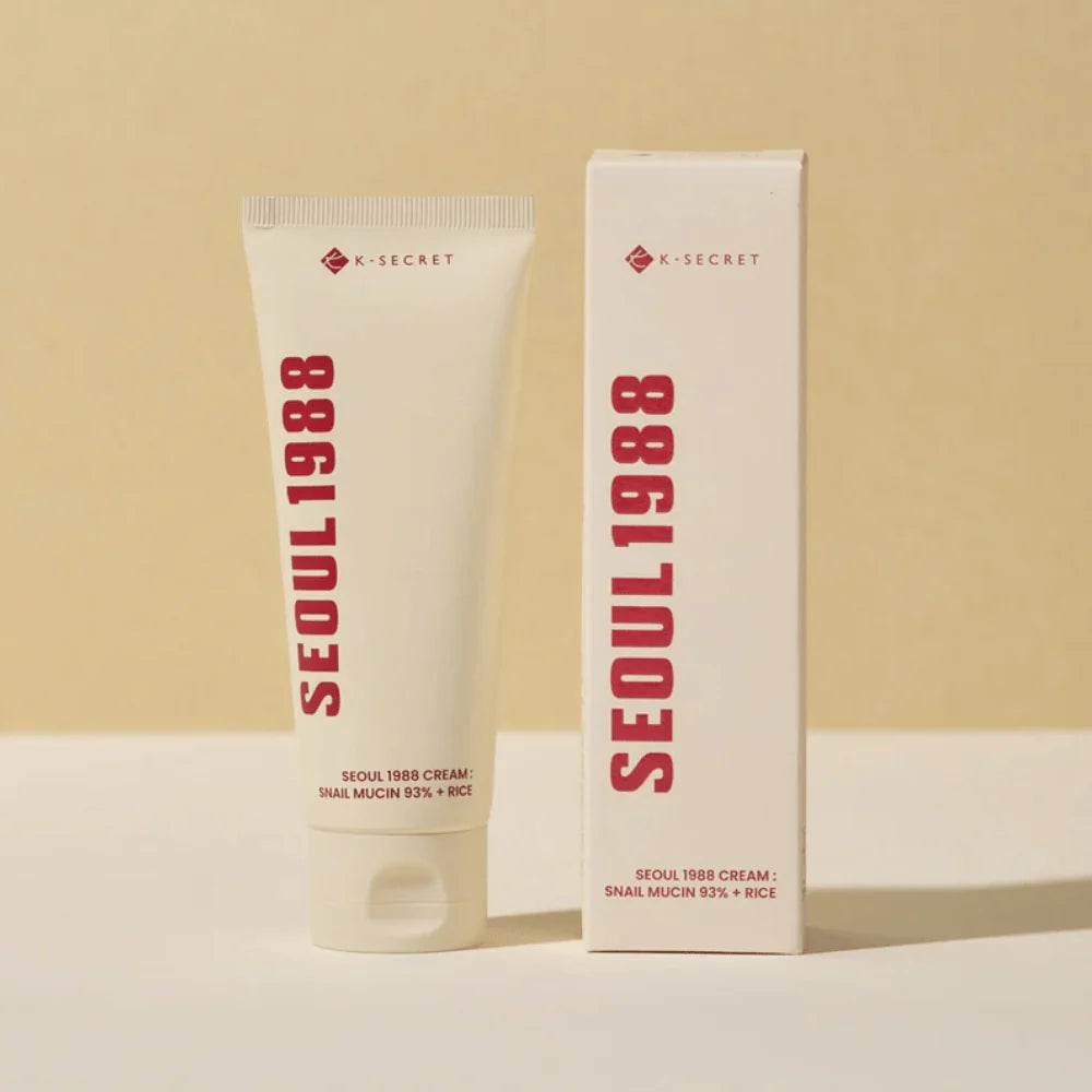 K-Secret Seoul 1988 Cream with 93% Snail Slime and Rice - Skinn K.