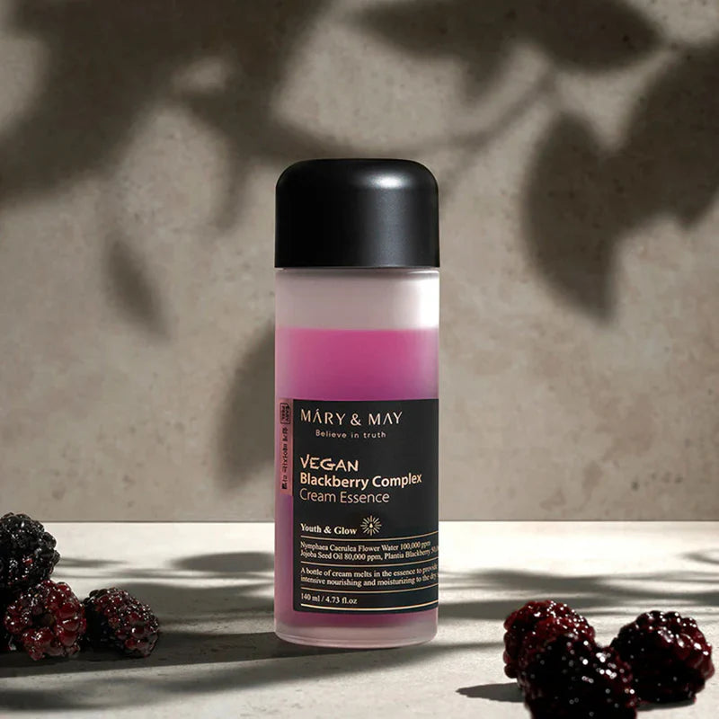 Mary & May Vegan Blackberry Complex Cream Essence Purple - Skinn K.