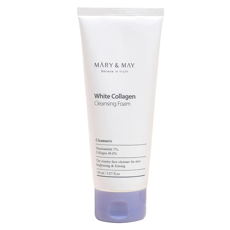 Mary&May White Collagen Cleansing Foam for Skin Brightening and Firming - Skinn K.