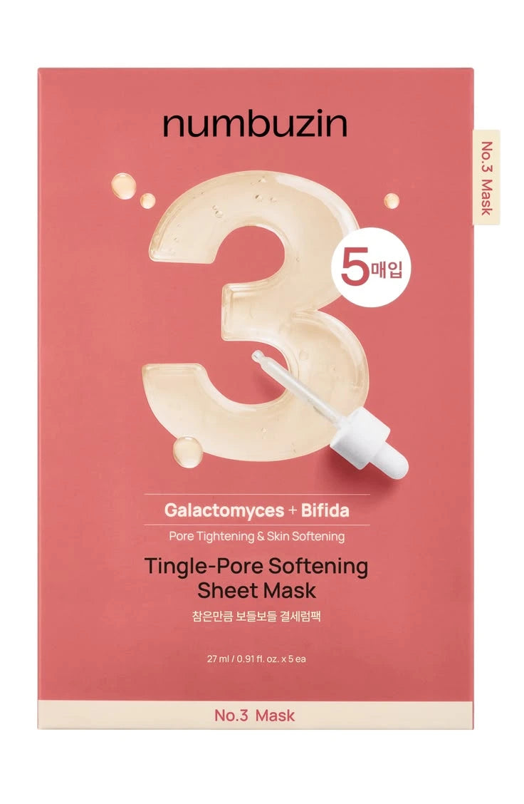 Numbuzin No3 Tingle Pore Softening Sheet Mask