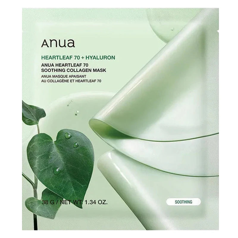 Anua Heartleaf 70 Soothing Collagen Mask - Skinn K.