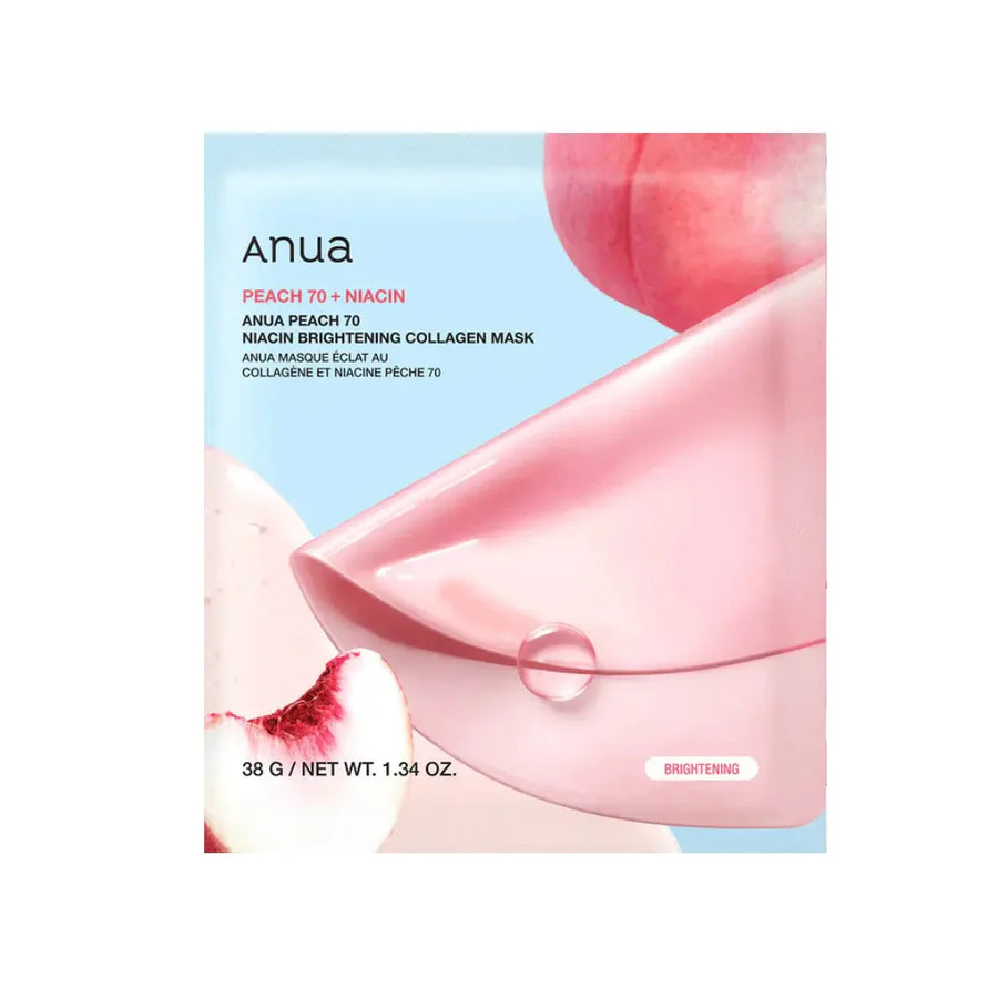 Anua Peach 70 Niacin Brightening Collagen Mask - Skinn K.