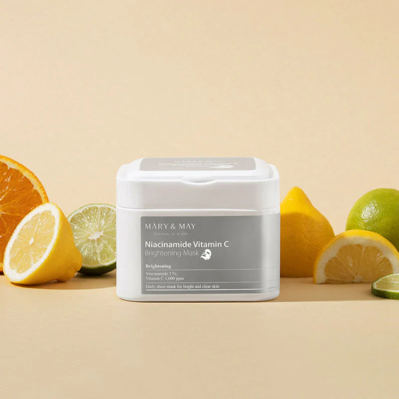 Mary&May Niacinamide Vitamine C Verhelderend Masker 30 stuks