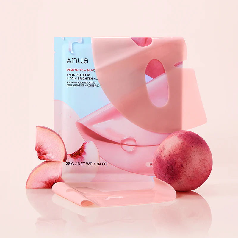 Anua Peach 70 Niacin Brightening Collagen Mask - Skinn K.