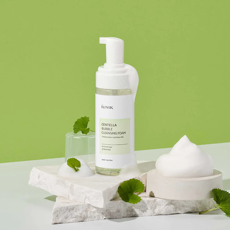 Iunik Centella Bubble Cleansing Foam - Skinn K.