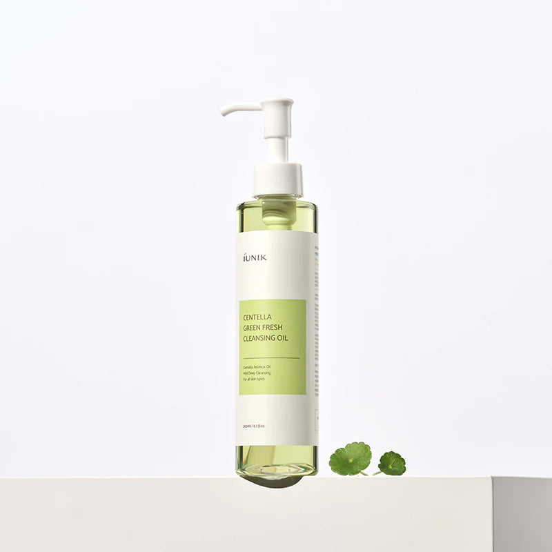Iunik Centella Green Fresh Cleansing Oil - Skinn K.