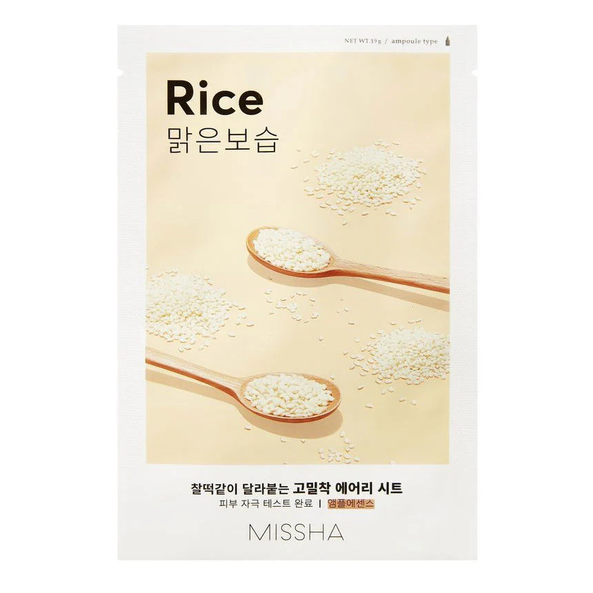 Missha Airy Fit Rice Sheet Mask - Skinn K.