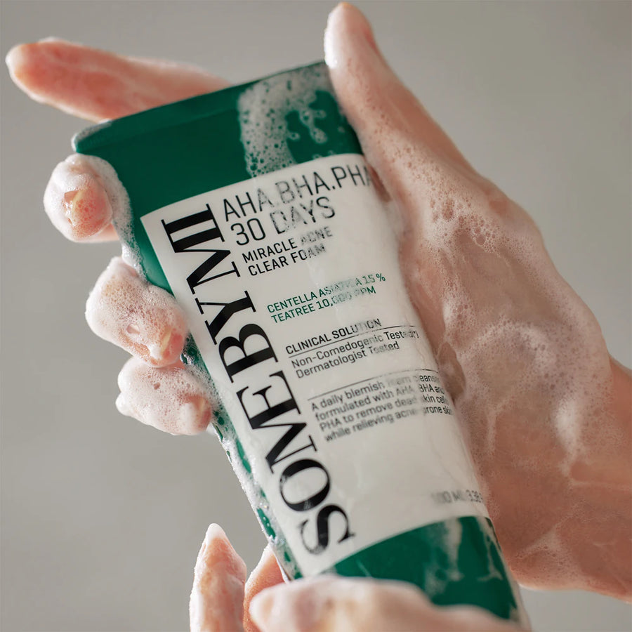 Some By Mi Aha.Bha.Pha Miracle Acne Clear Foam - Skinn K.