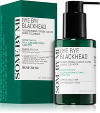 Some By Mi Bye Bye Blackhead 30 Days Miracle Green Tea Tox Bubble Cleanser - Skinn K.