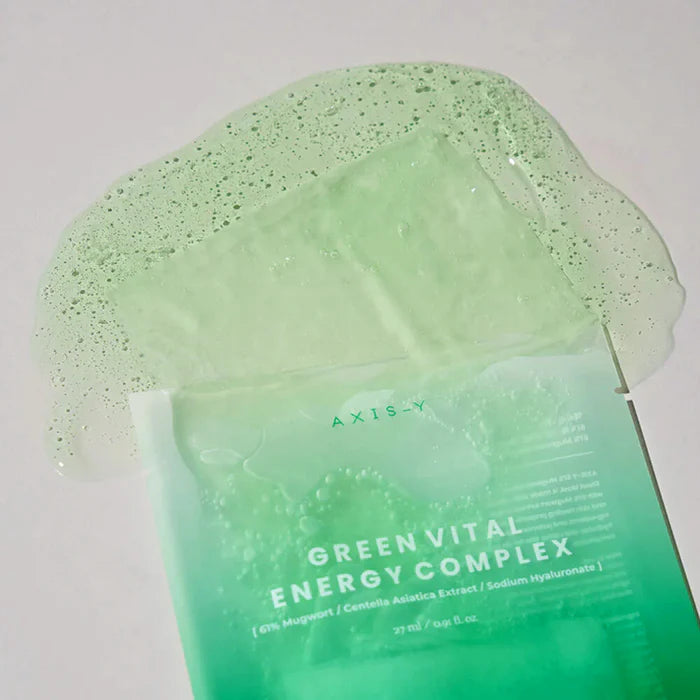 Axis-Y 61% Mugwort Green Vital Energy Complex Sheet Mask - Skinn K.